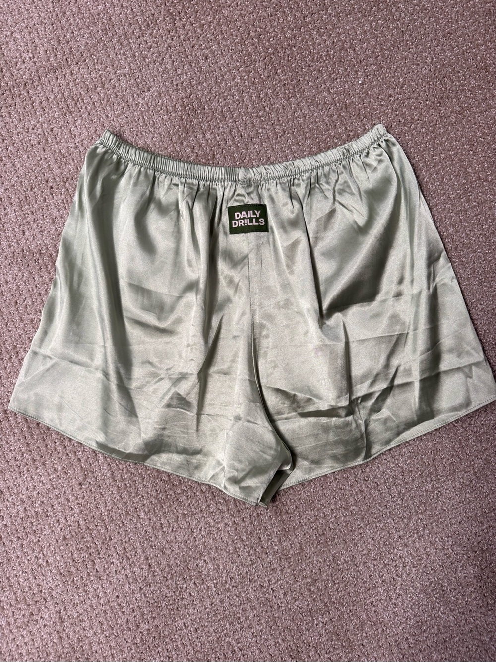 Daily Drills Silk Shorts Green
